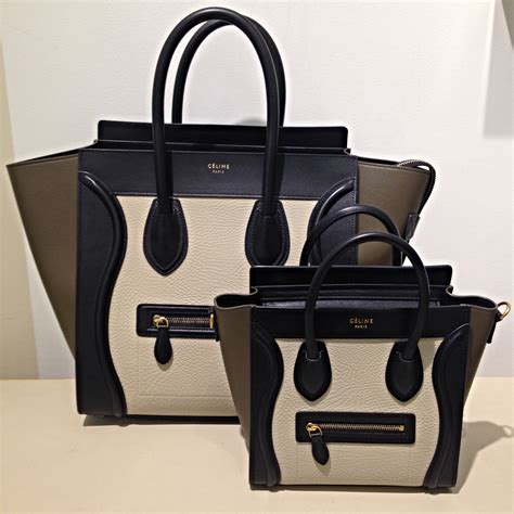 celine luggage phantom bag size|Celine nano luggage tote bag.